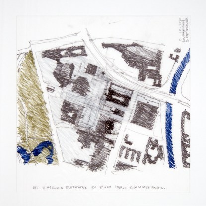 Gesine Weinmiller – die einzelnen Elefanten zu einer Herde zusammenfassen